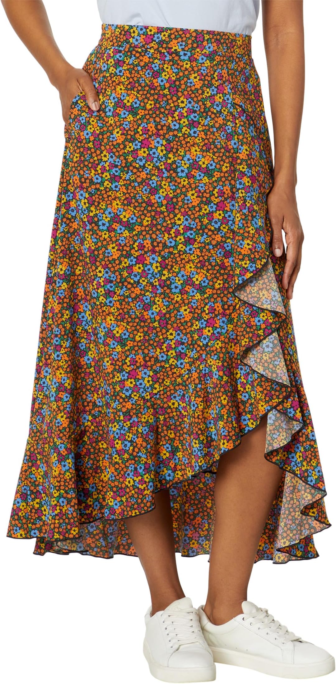 

Юбка Toad&Co Sunkissed Wrap Skirt, цвет Black Micro Floral Print