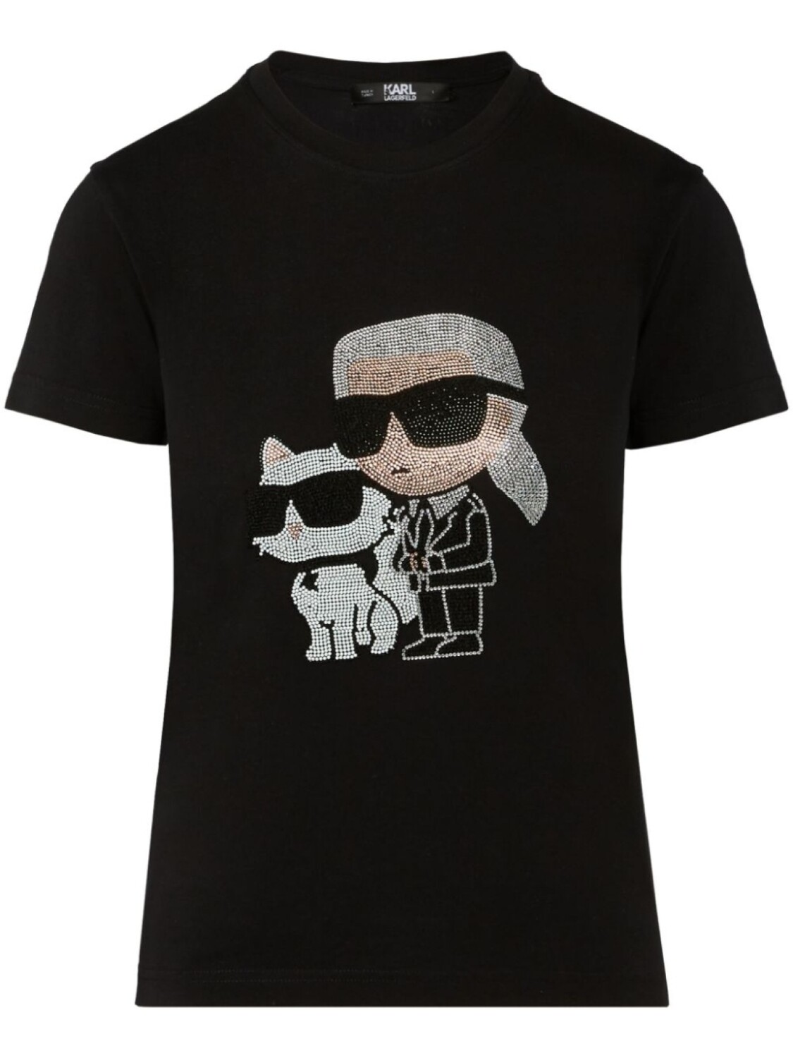 

Karl Lagerfeld футболка Ikonik Karl & Choupette, черный