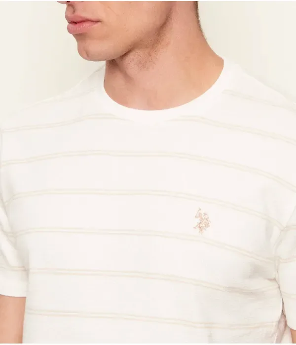 Футболка regular fit Us Polo Assn, экрю — фото 4