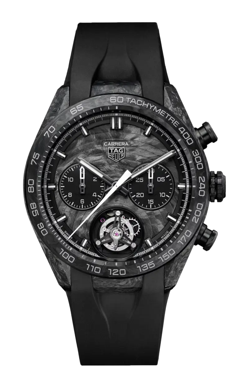 

Tag heuer carrera хронограф турбийон для экстремального спорта th-carbonspring - лимитированная серия - cbu5091.ft6305 TAG HEUER