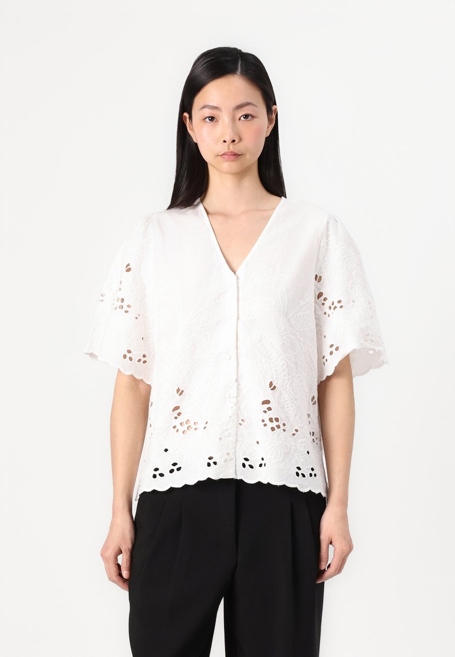 

Блуза Selected Femme SLFDAHLIA BRODERI NOOS, Bright White/White