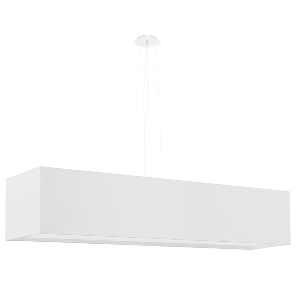 

Люстра SANTA 120 белая 5xE27 60Вт ткань, стекло, сталь 120x30x120см Sollux Lighting