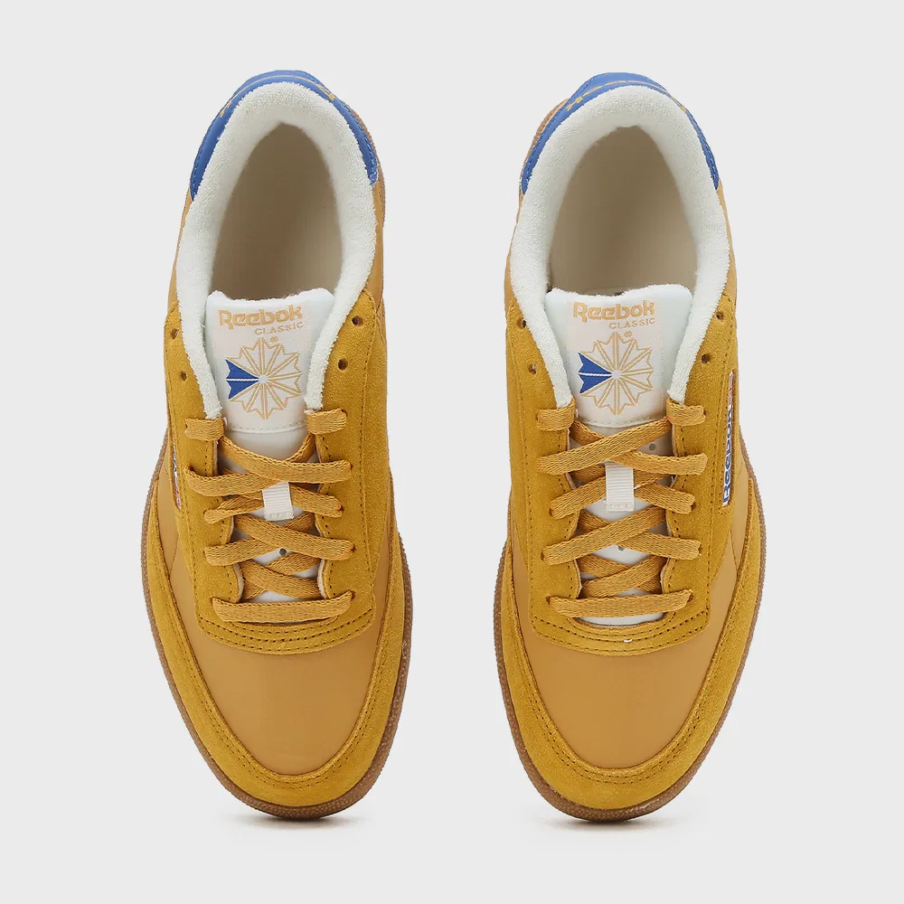 Мужские нейлоновые кеды Club C 85 жёлтые от Reebok — фото 4