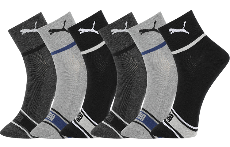 

Комплект носков мужских щиколоточных PUMA, 6 пар (003 Чёрный/Тёмно-серый/Светло-серый)