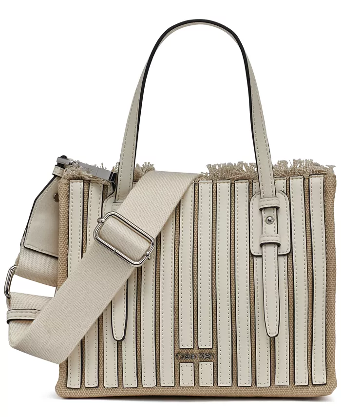 

Современная мини-сумка-тоут Modern Essentials Pieced Canvas Calvin Klein, мультиколор
