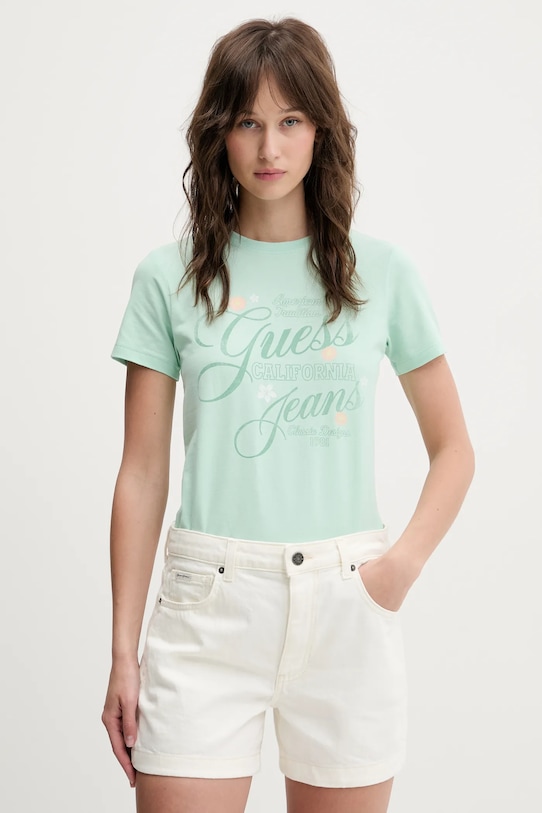 

Футболка Guess Jeans, зеленый