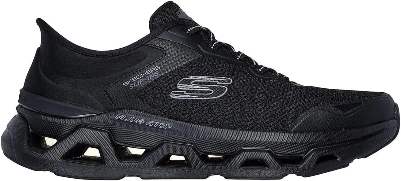 Кроссовки Skechers Herren Glide-Step Altus Turn OutSneaker, Black Mesh Duraleather — фото 3