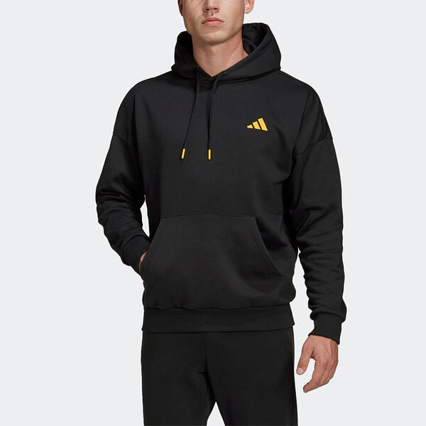 Толстовка adidas M Urban Q4 Hood Casual Sports Black, черный — фото 3