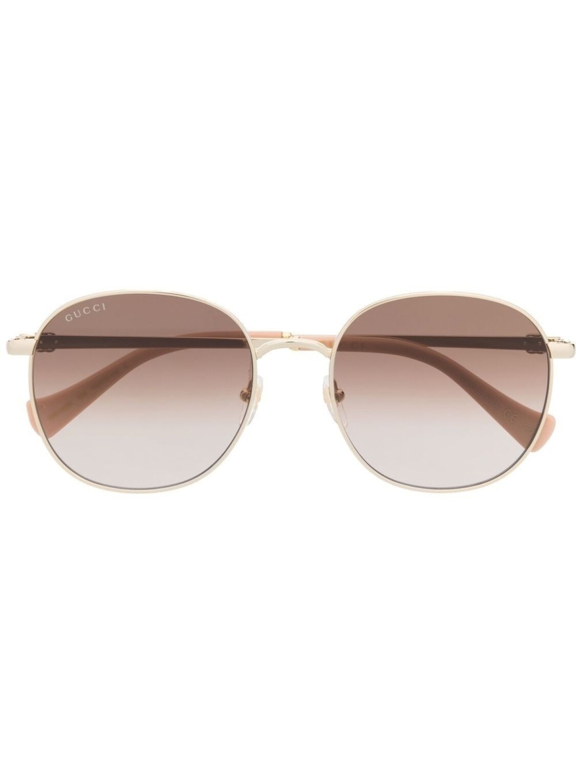 

Gucci Eyewear солнцезащитные очки в квадратной оправе, золотой