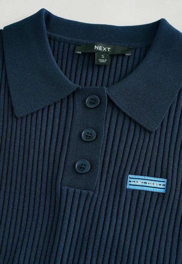 Поло Next, navy blue, темно-синий — фото 4