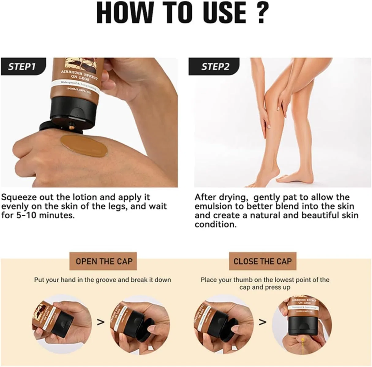Водостойкий тональный крем для тела «Miracle De Paris Body Coverage Perfector» Aicoyiu, 03# — фото 4