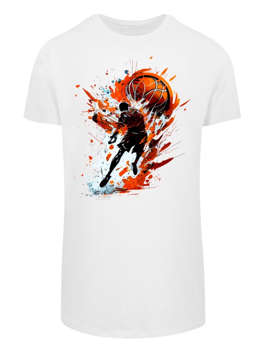 

Футболка F4Nt4Stic BASKETBALL SPORTS COLLECTION ORANGE SPLASH, белый