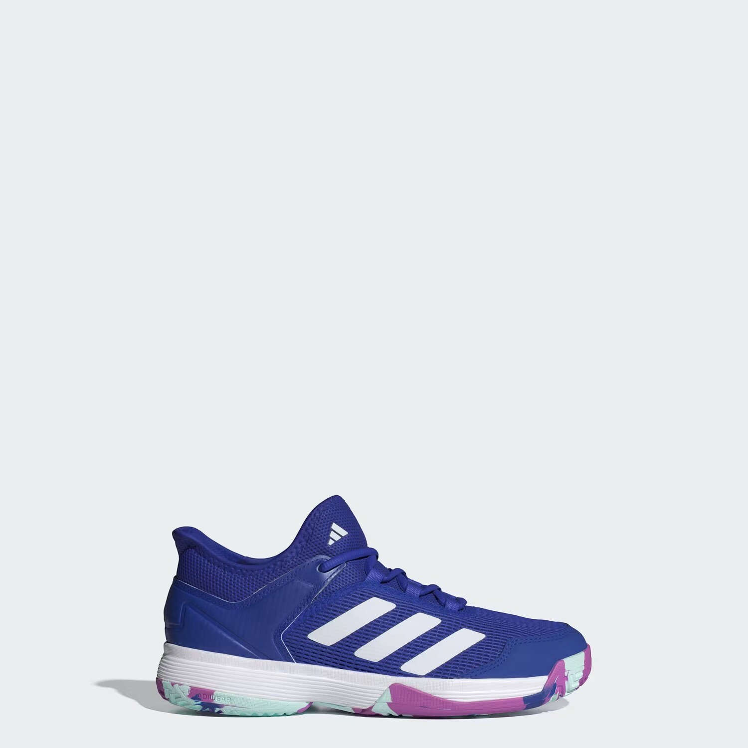 

Детские кроссовки Ubersonic 4 Adidas, цвет Lucid Blue/Cloud White/Purple Burst
