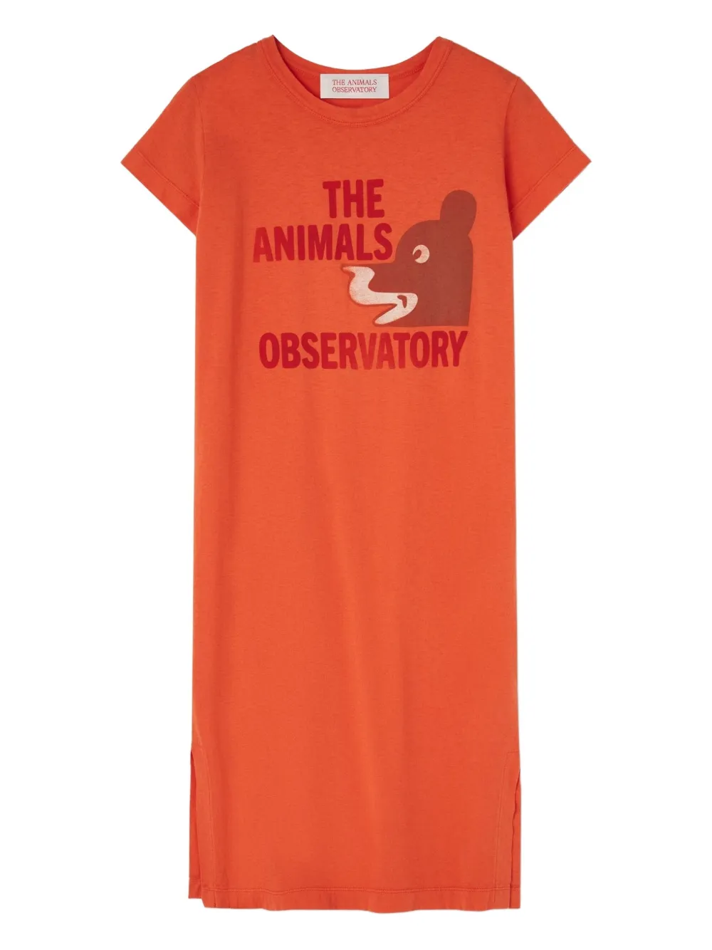

Платье-футболка с графическим изображением гориллы The Animals Observatory, оранжевый