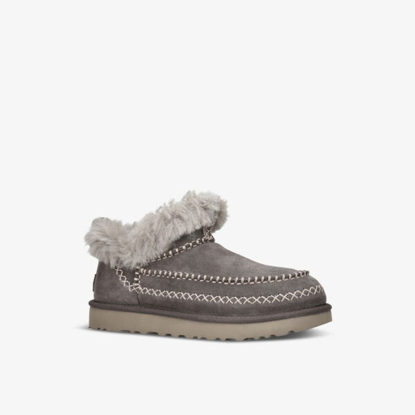 Сапоги UGG Alpine с нашивкой-логотипом, серый — фото 3