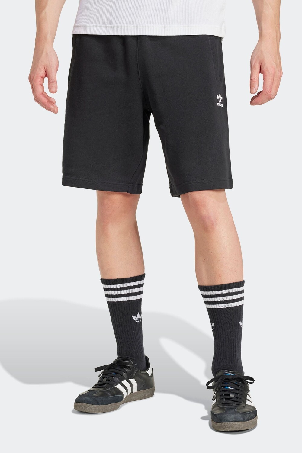 

Шорты Adidas Originals из 100% хлопка с трилистником Adidas Originals, черный
