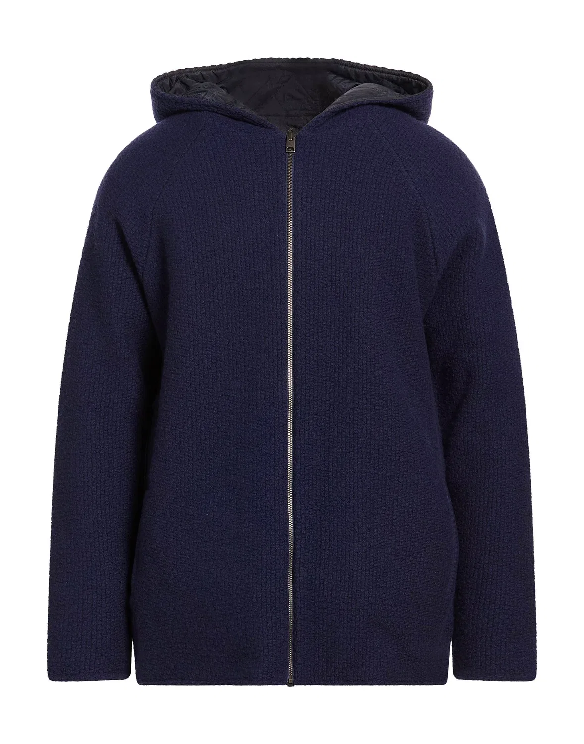 Пальто однобортное из шерсти ETRO Midnight blue
