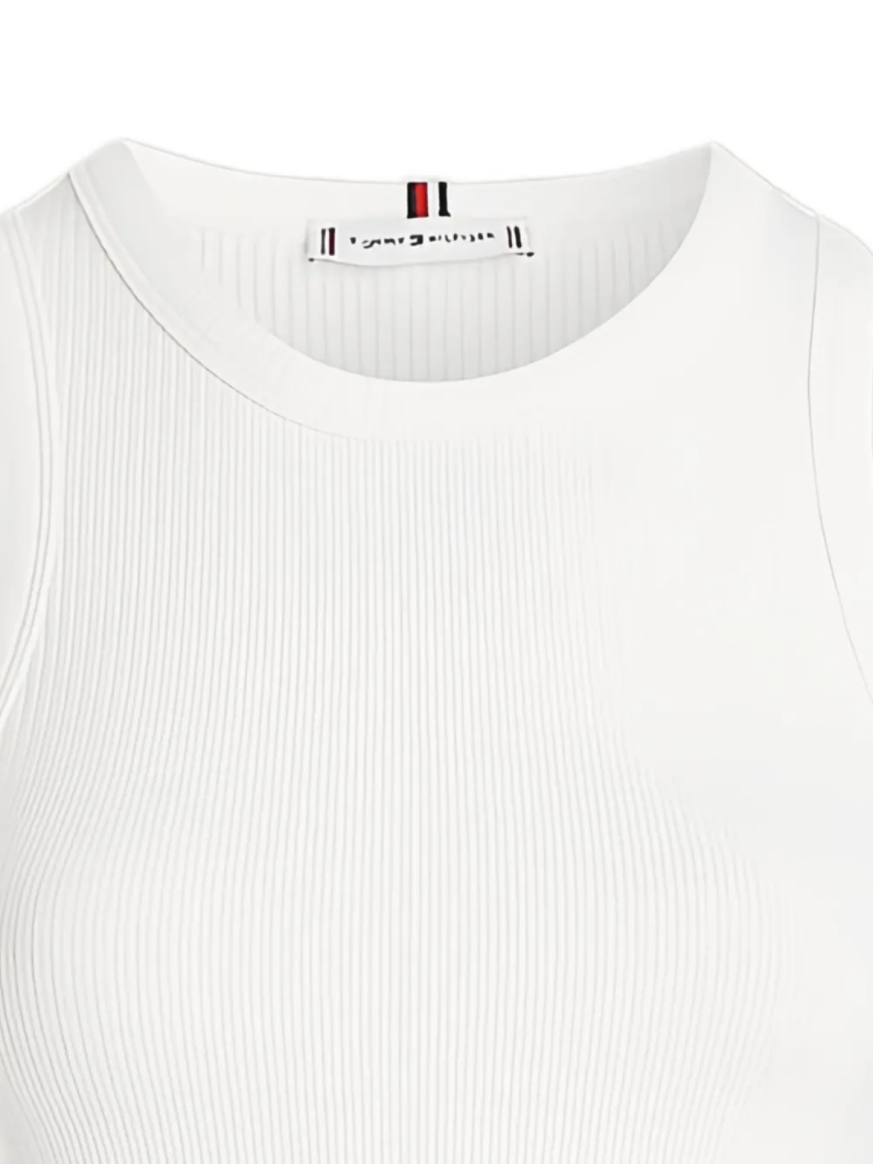 Топ с вышитым логотипом Tommy Hilfiger, белый — фото 2