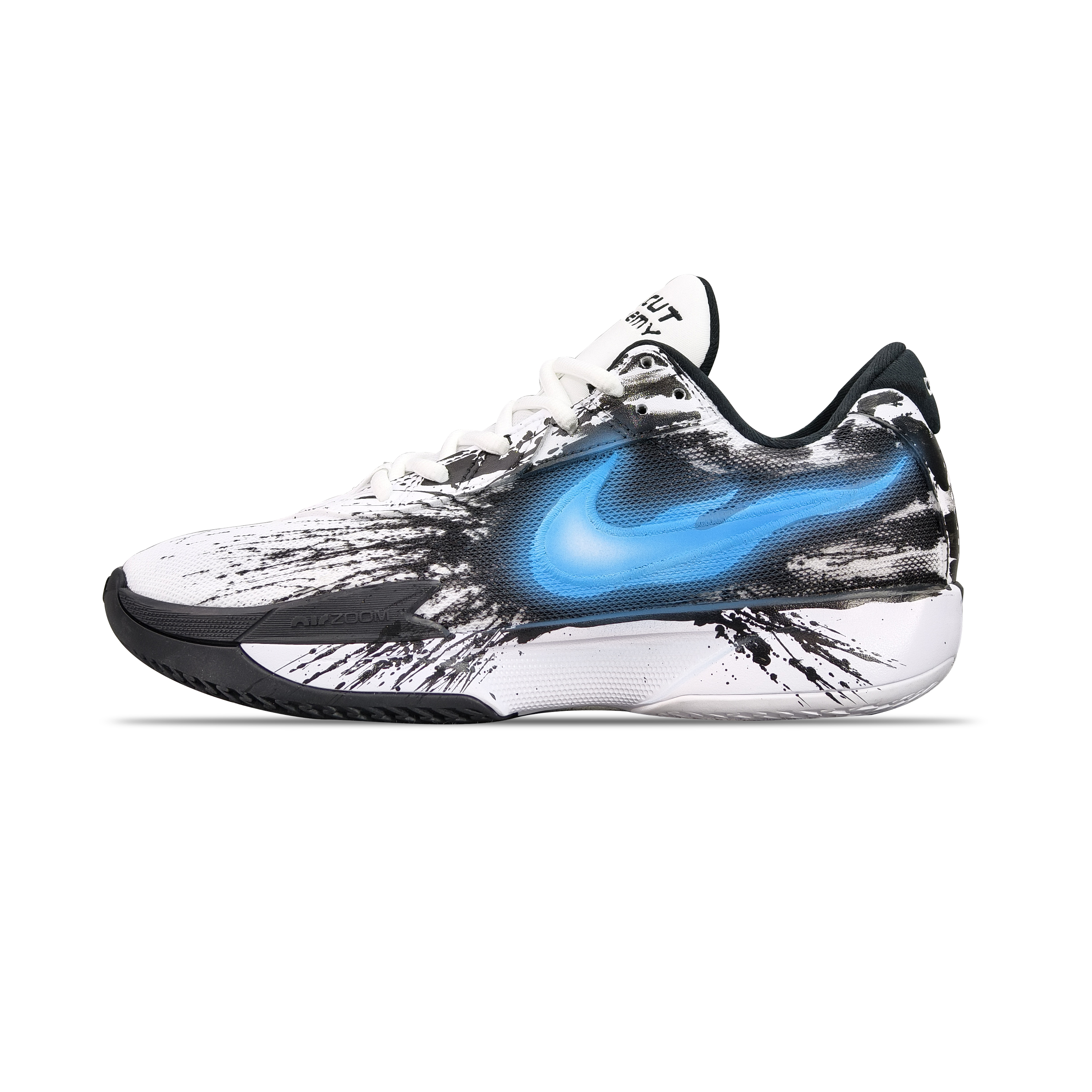 

Nike Баскетбольные кроссовки Air Zoom GT Cut Academy с амортизацией, износостойкие, дышащие, низкие, мужские, сине-белые