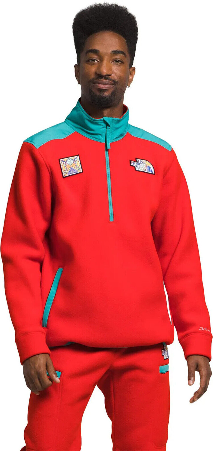 

The North Face Alpine Polartec 200 .25 Куртка на молнии Мужской красный флисовый пуловер SGN673, красный