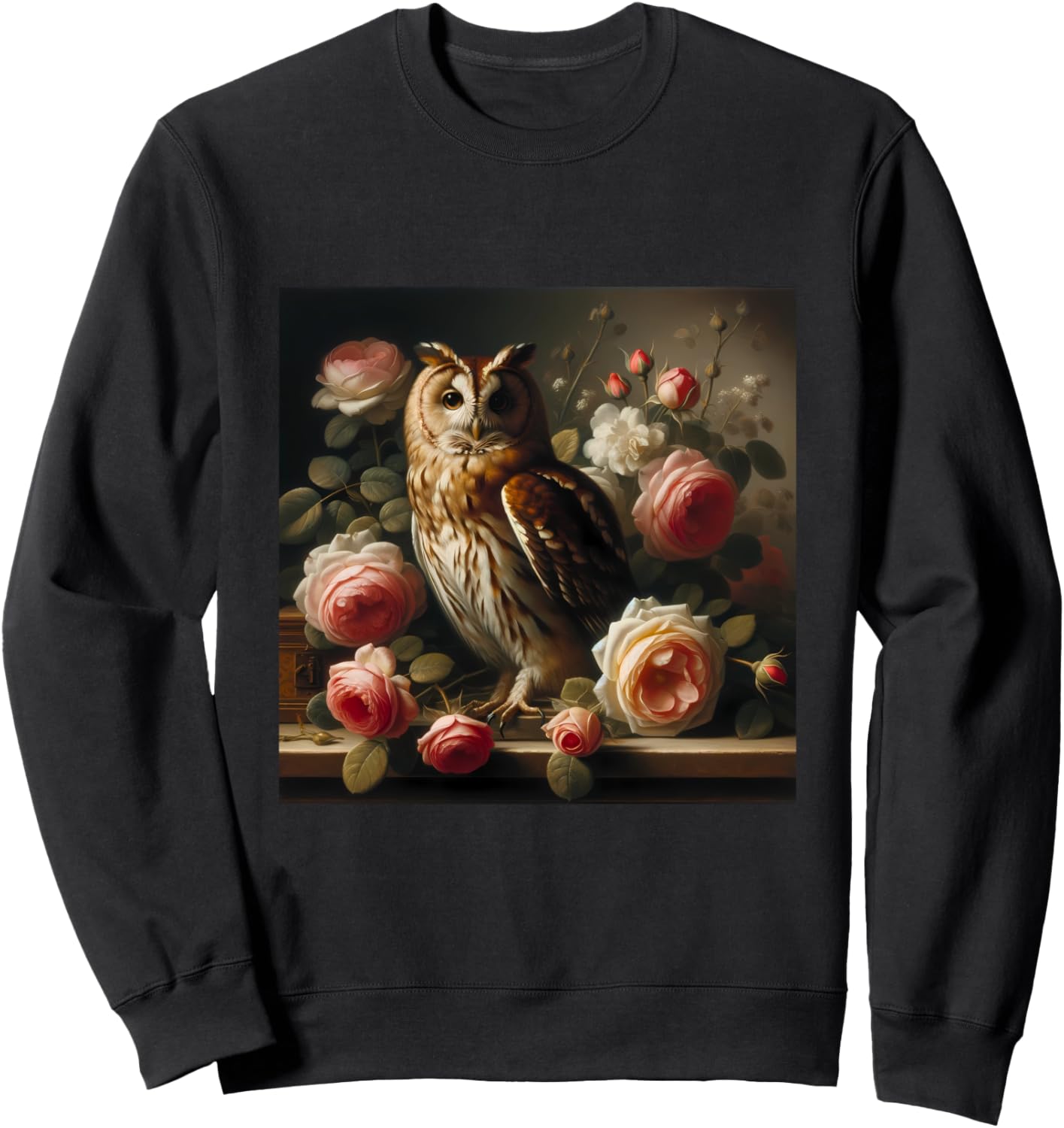 

Толстовка древнегреческая сова, яркая птица, гик, бохо, природа Owl Gifts And Shirts, черный