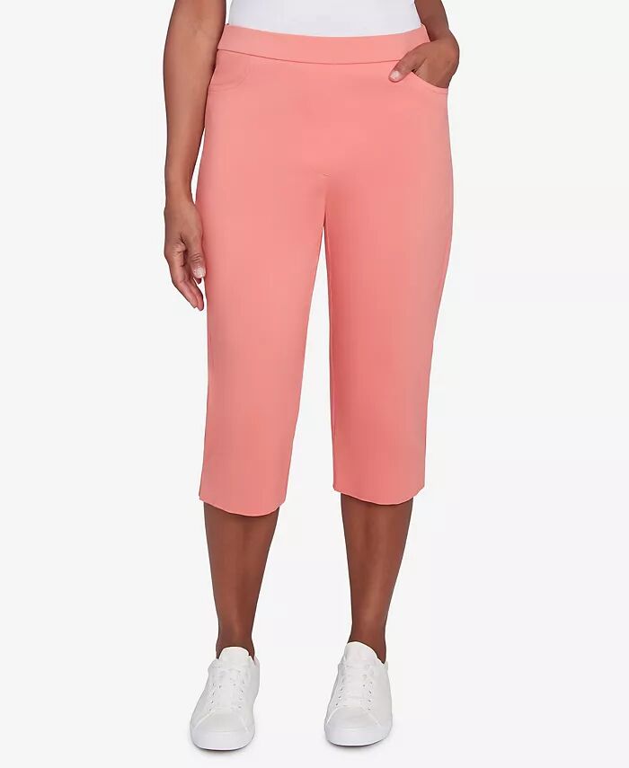 

Брюки Petite Classics Flat Front Allure Clamdigger Alfred Dunner, оранжевый