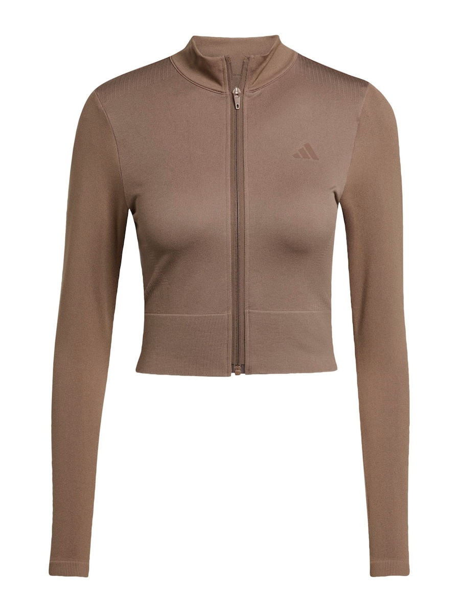 

Спортивный кардиган ADIDAS PERFORMANCE, шоколадный