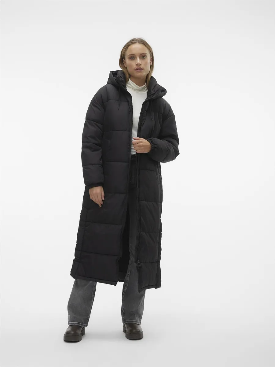 

Стеганое пальто Vero Moda "VMKLEA LONG COAT NOOS", черный