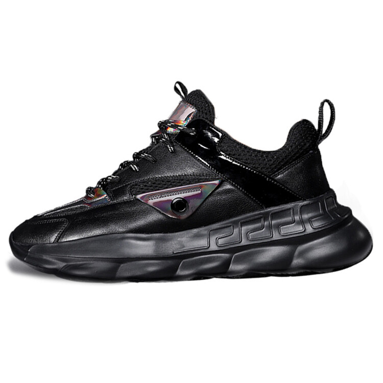 

Кроссовки мужские толстые низкие черный Yedani