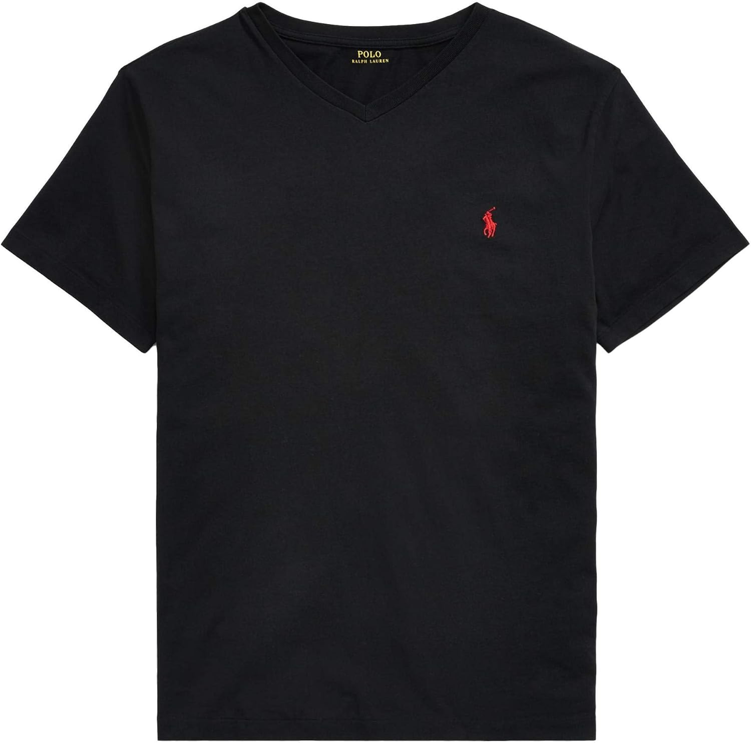 

Мужская футболка Polo Ralph Lauren с V-образным вырезом, Basic Black, Черный, Мужская футболка Polo Ralph Lauren с V-образным вырезом, Basic Black