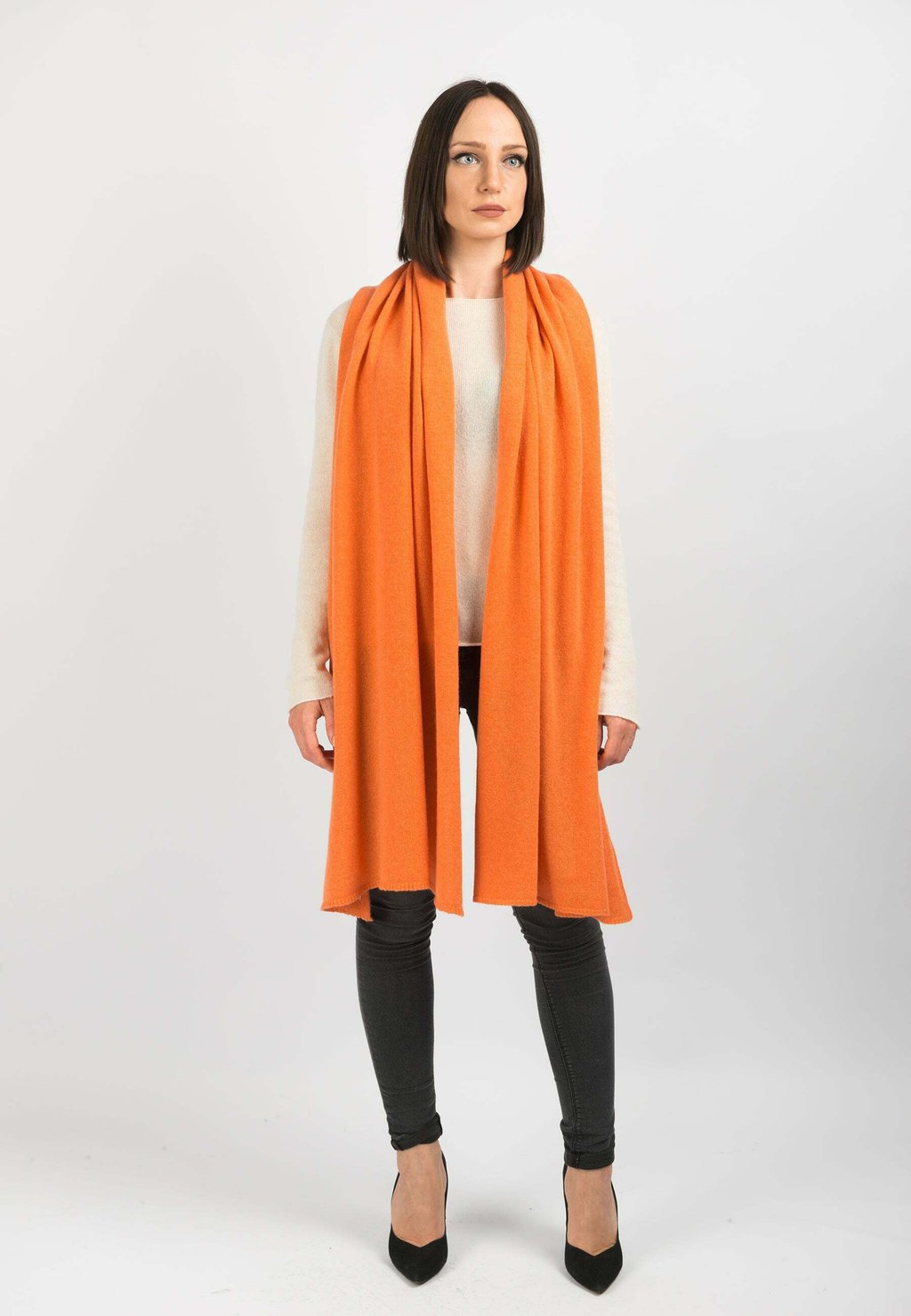 

Шарф Dalle Piane Cashmere, оранжевый