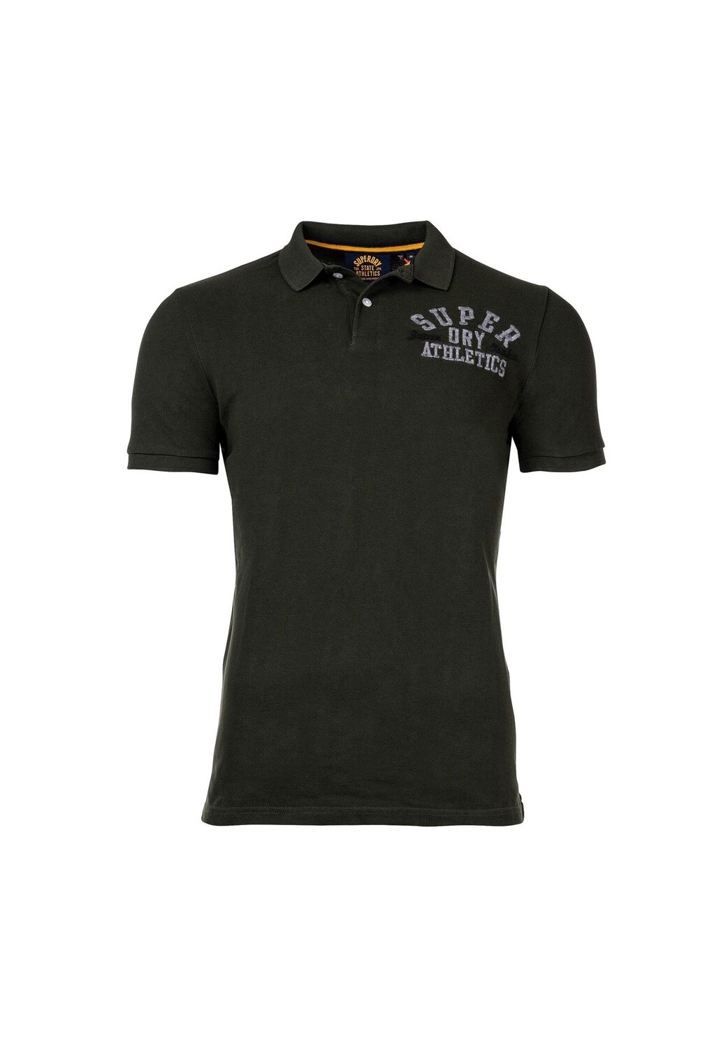 

Рубашка-поло мужская - Vintage Superstate, короткий рукав, планка на пуговицах, хлопок Superdry., зеленый