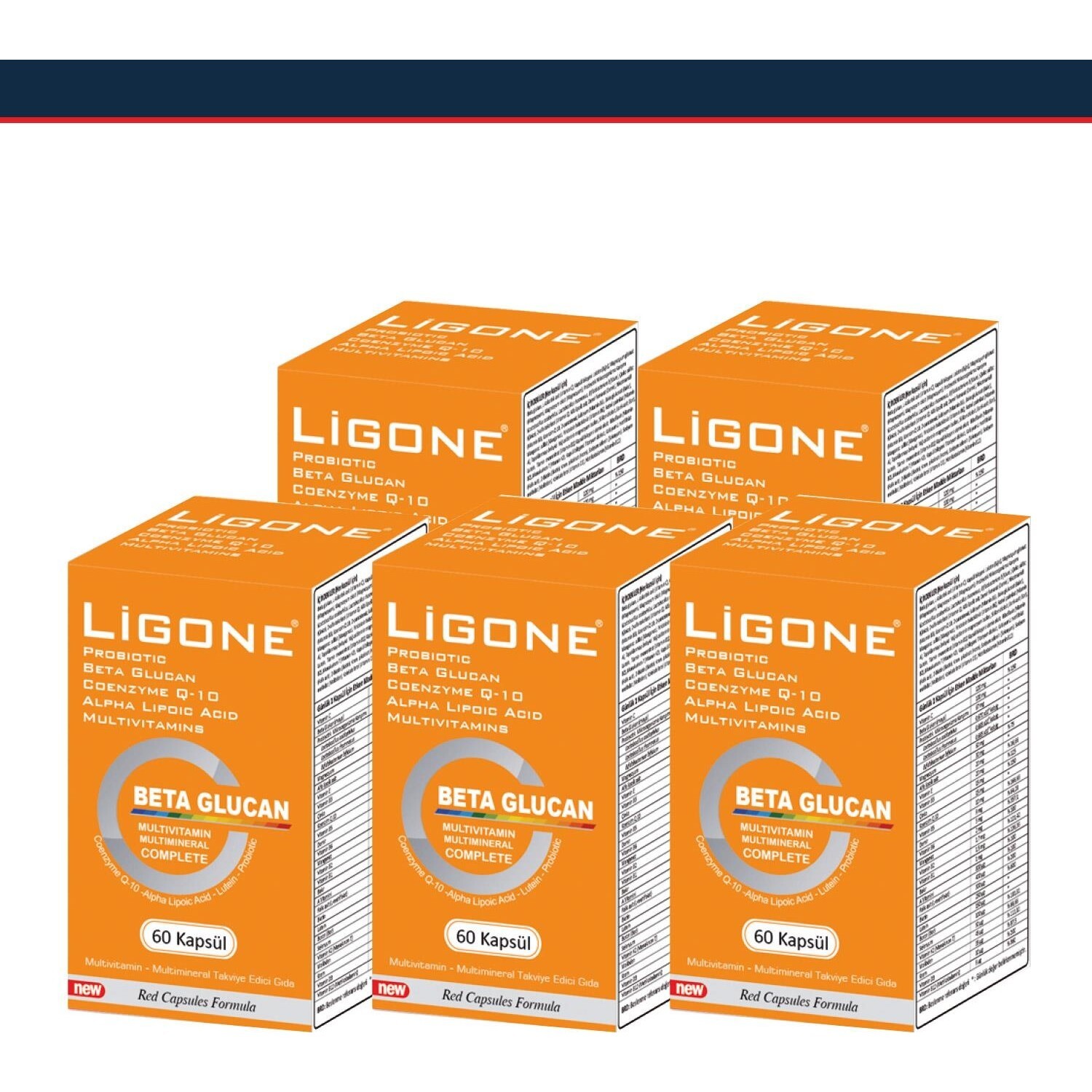 

Добавка Newdrog Ligone Beta Glucan, 60 капсул 5 шт