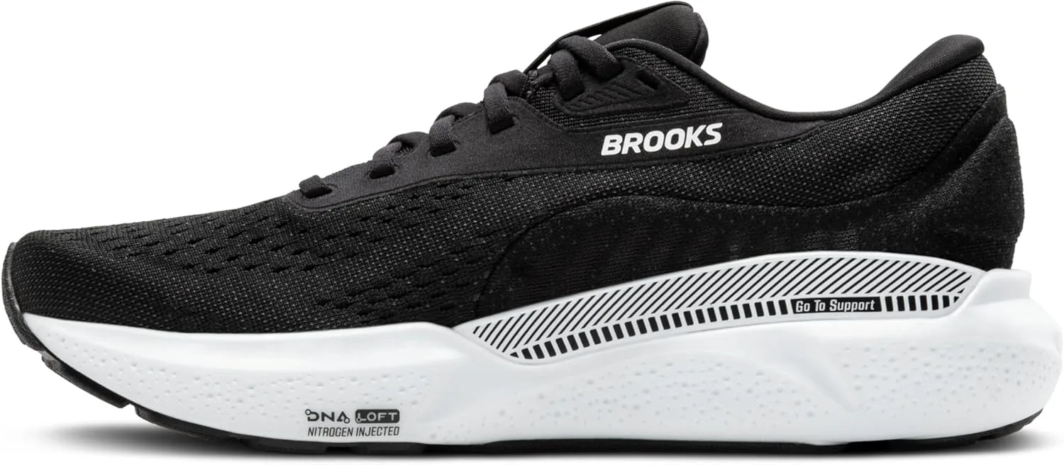 Мужские беговые кроссовки Brooks Adrenaline GTS 24 с поддержкой, черно-белый — фото 4