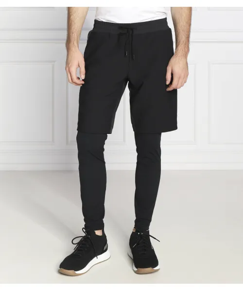 

Спортивные штаны t_run 2-в-1 Regular fit Boss Green, черный