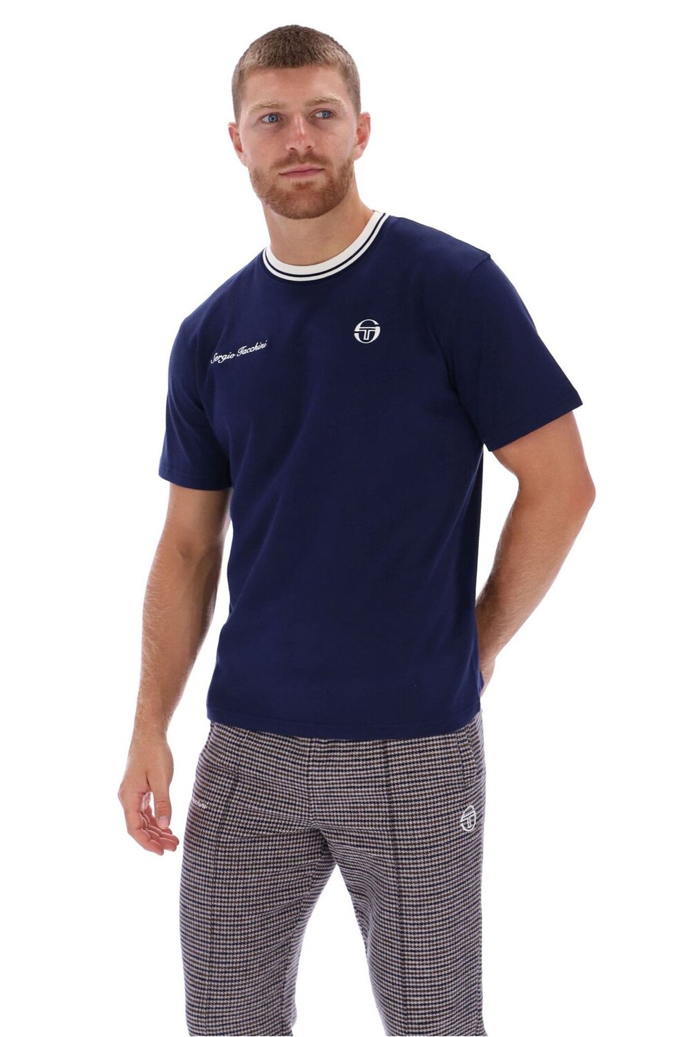 

Футболка Gobert Crew из 100% хлопка Sergio Tacchini, синий