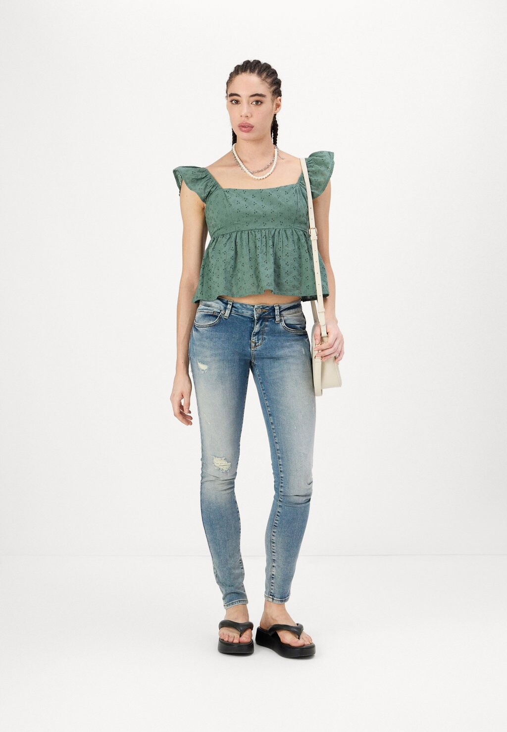 

Топ BABYDOLL Hollister Co., красный