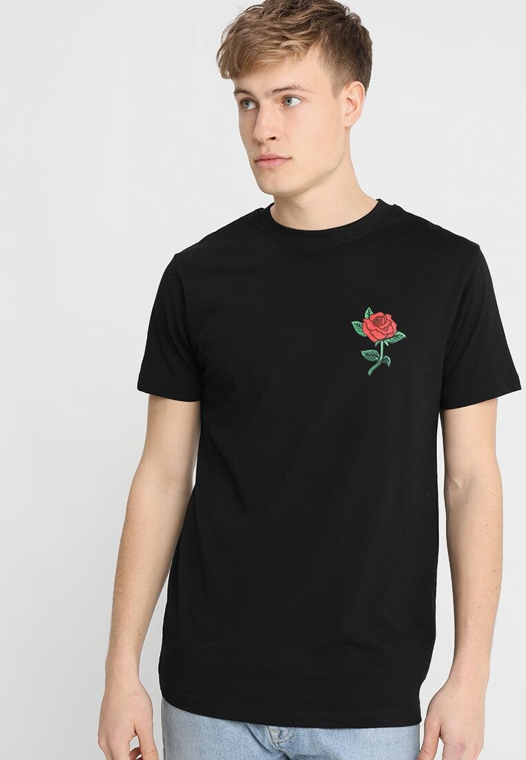 

Футболка с принтом Rose Mister Tee, черная