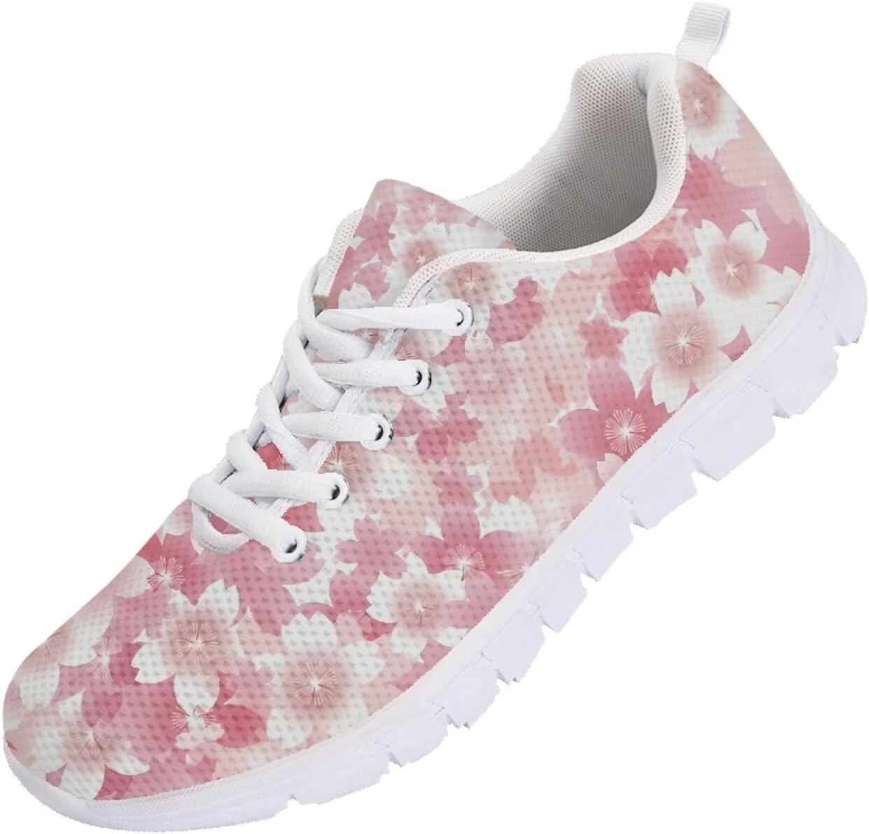 

Мужские кроссовки Funnydude Funny Print для бега, осенние, с удобной шнуровкой, дышащие сетчатые кроссовки, розовый