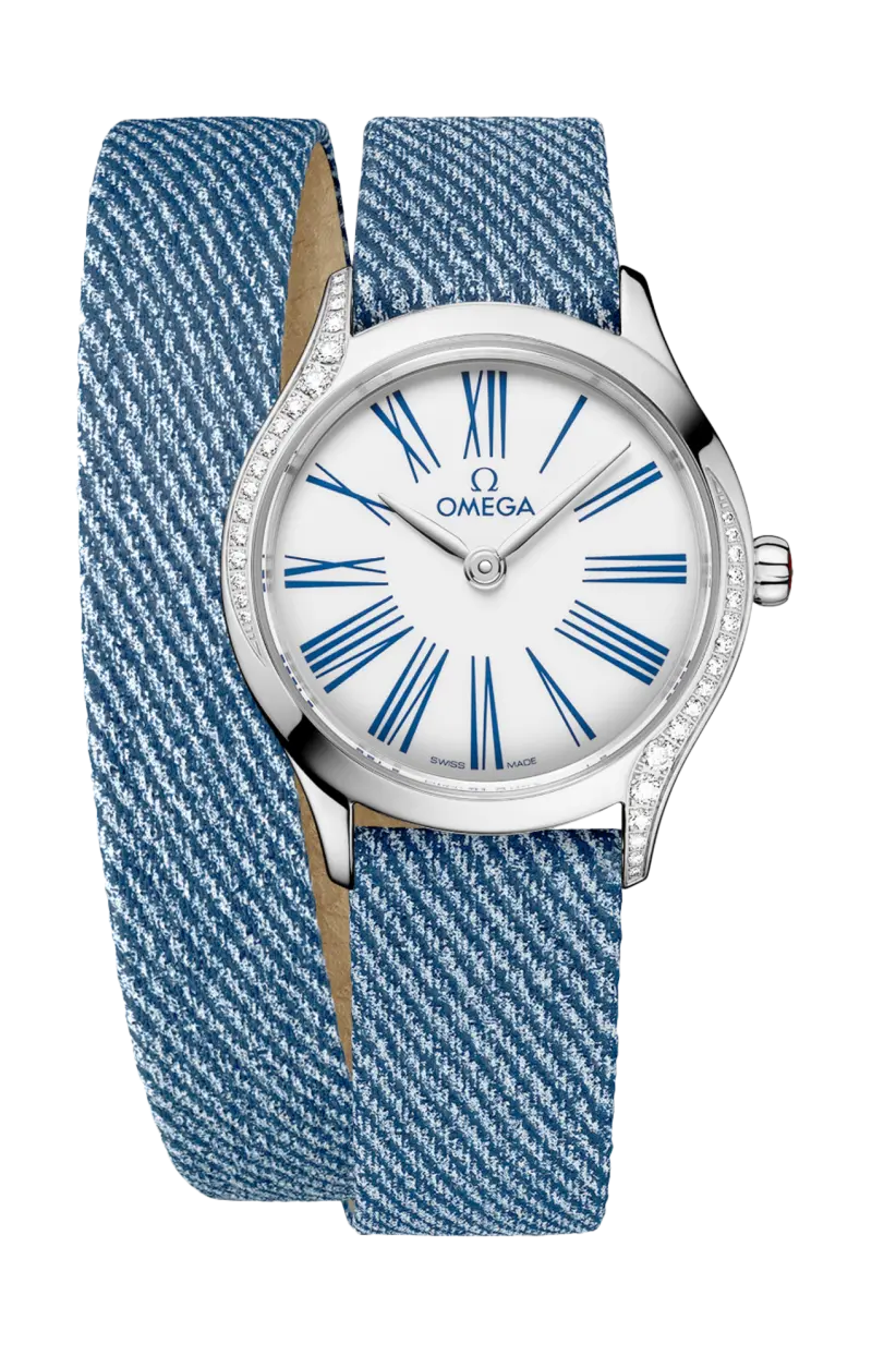 

De ville mini trésor 26 мм, сталь на коже - 428.17.26.60.04.009 OMEGA