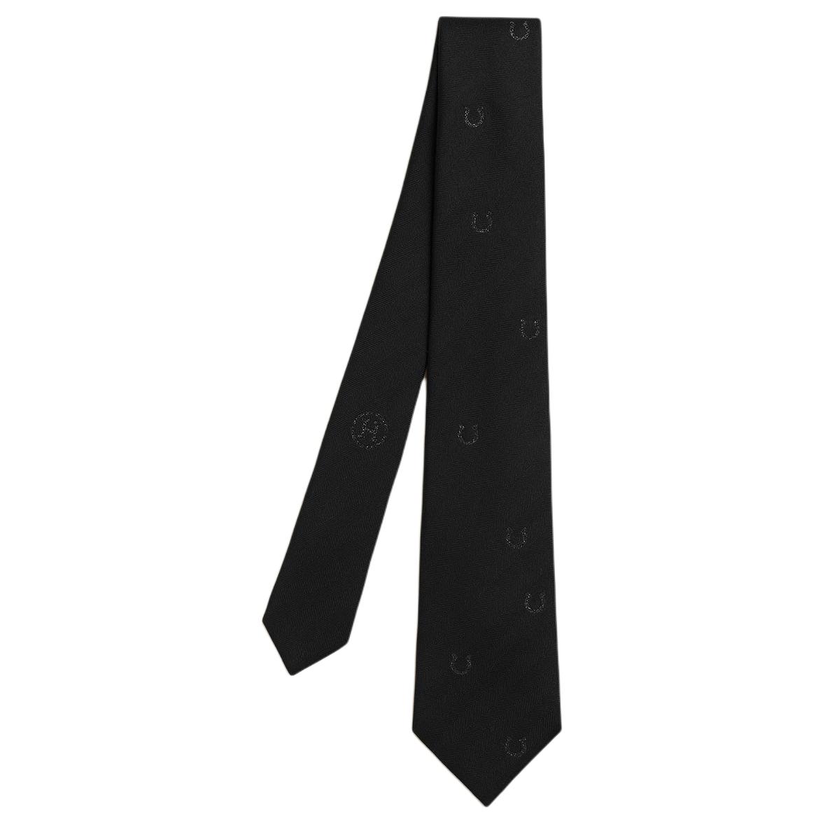 

HERMES Галстук 7 Галстук Унисекс, Black