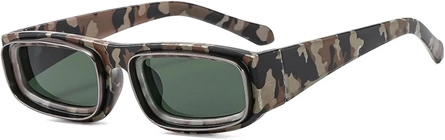 

Модные солнцезащитные очки для женщин в винтажном желто-оранжевом стиле, мужские солнцезащитные очки с защитой от УФ-излучения UV400 SZVVBKK, Pattern Dark Green