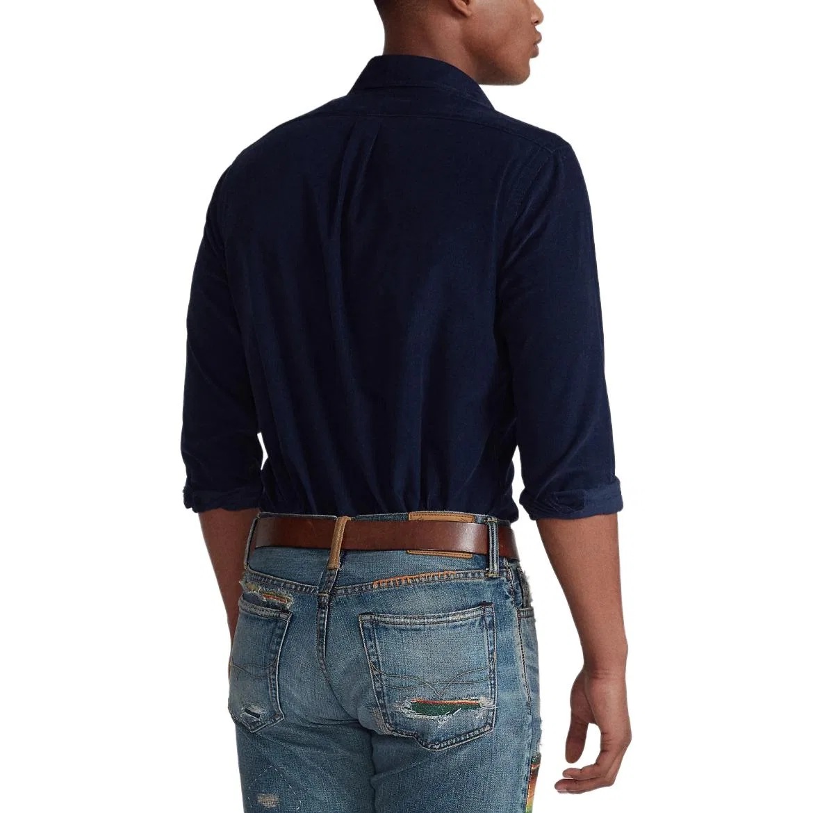 Рубашка FW25 Custom Men's Polo Ralph Lauren, Marine Blue — фото 4