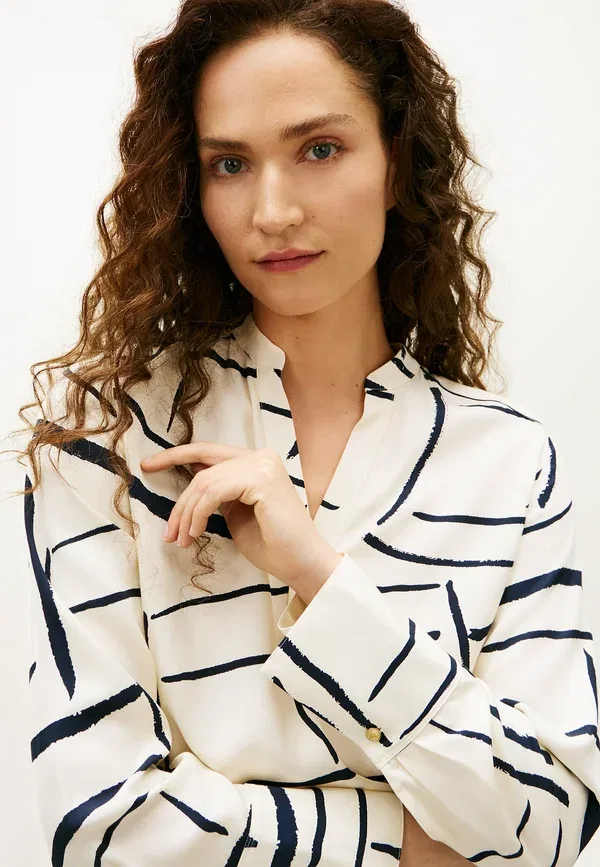 Блуза Tommy Hilfiger, флаг перья ситец — фото 4