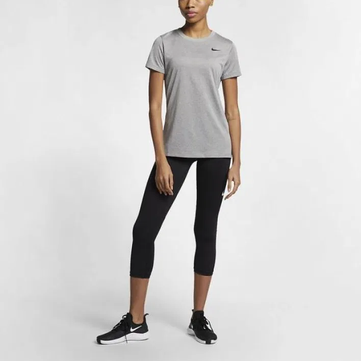 Футболка женская серая crew neck Nike, Gray — фото 4