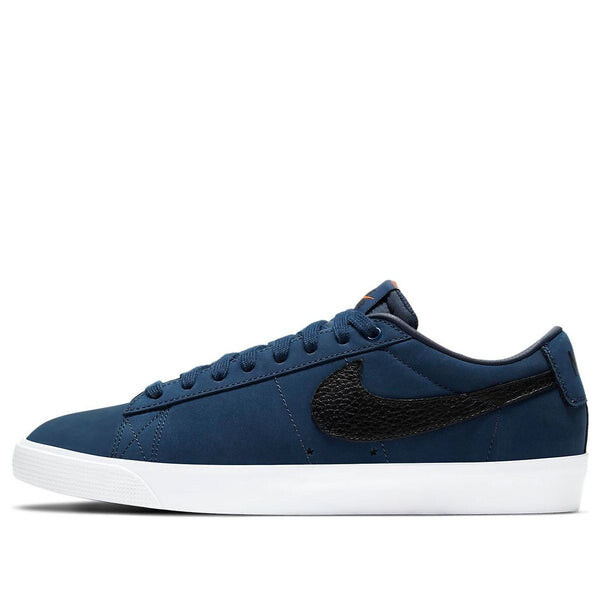 

Кроссовки zoom blazer low pro gt iso sb 'orange label - midnight navy' Nike, синий
