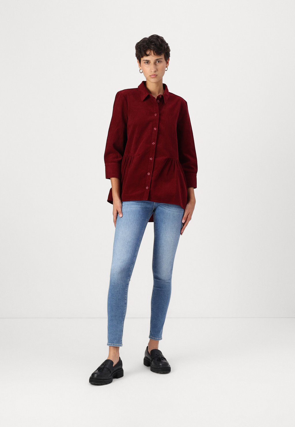 

Блузка на пуговицах ONLCANBERRY MOXI SHIRT ONLY, темно-красный