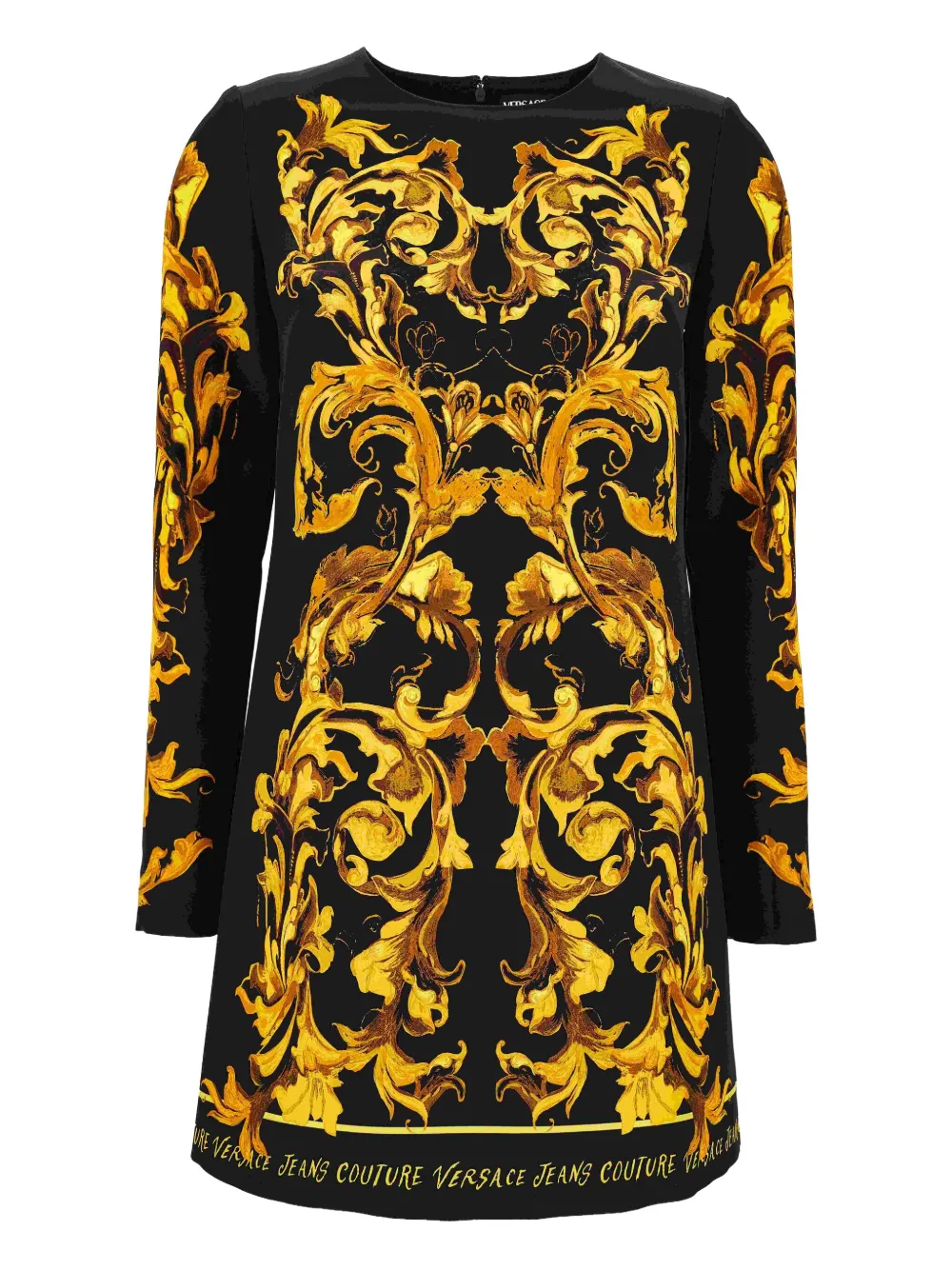 

Платье миди с длинными рукавами и принтом Baroque Versace Jeans Couture, черный