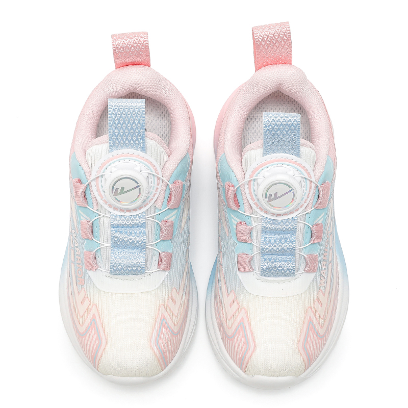 Low top Kids Lifestyle Shoes Kids' WARRIOR, розовый светло-синий белый — фото 3
