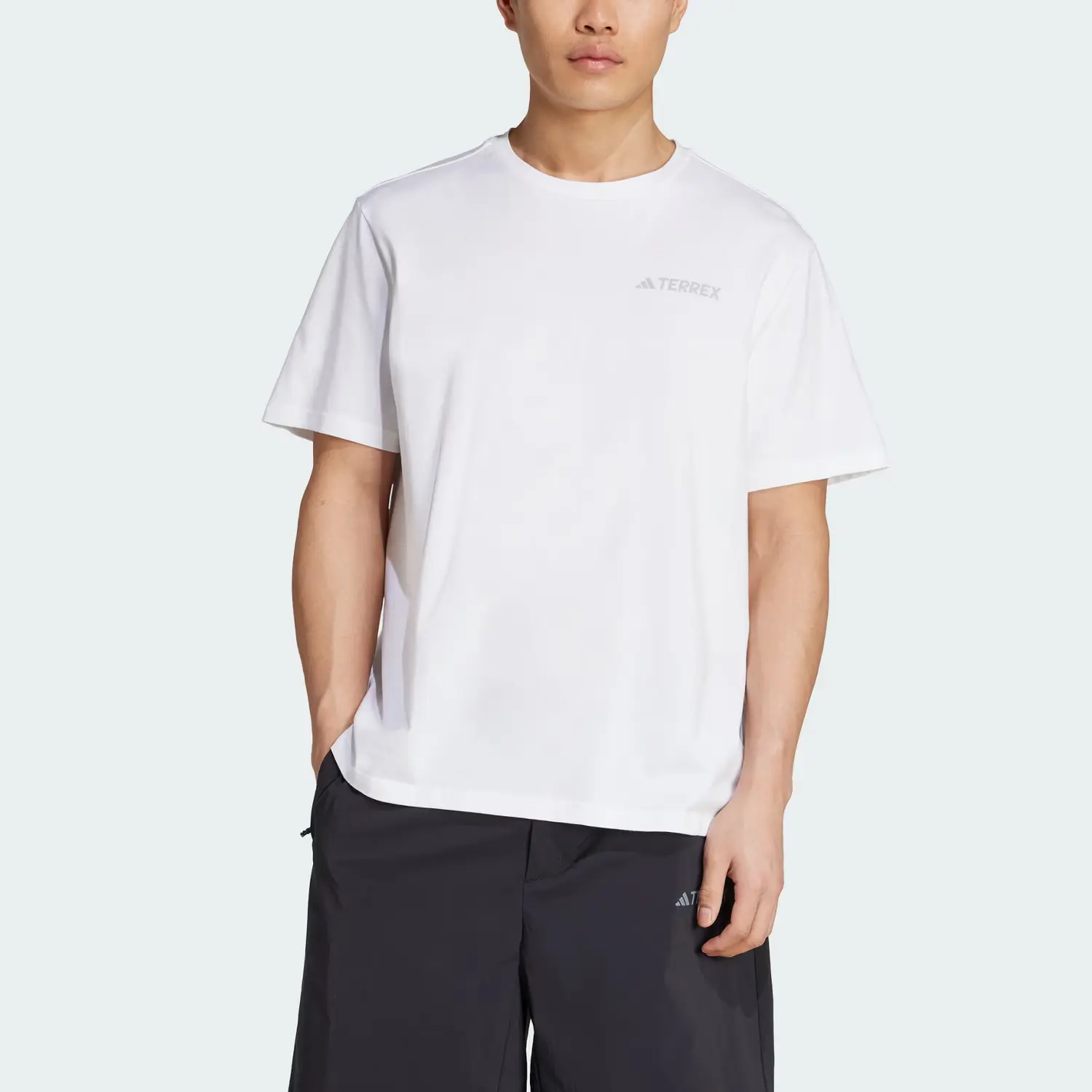 Adidas Футболка Terre SS25 POLYGIENE GRAPHIC мужская white — фото 4